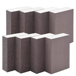 BRADOO 8Pack Sanding Sponges Coarse Fine Sanding Blocks in 60-220 Grits Sand Foam Sandpaper for Metal Wood Polish