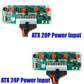 XHHDQES Desktop PC Chassis Power ATX Transfer to Adapter Board Power Supply Circuit Outlet Module 24 Pin Input Terminal 20 Pin