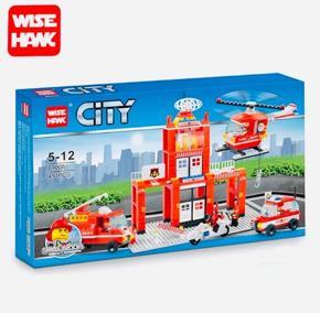 FIRE DEPT RESCUE City Blocks with Lego 491pc Set Toy For Kids