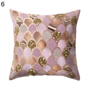 Fashion Shell Fish Scales Throw Pillow Case Home Decor Soft Cushion Cover 18inch