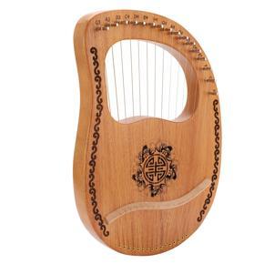 16-String Lyre Harp Composite Rounded Vintage Stringed Instrument For Party