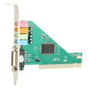 XHHDQES PCI Sound Card 4.1 Channel Computer Desktop Built-in Sound Card Internal Audio Card Stereo Surround CMI8738