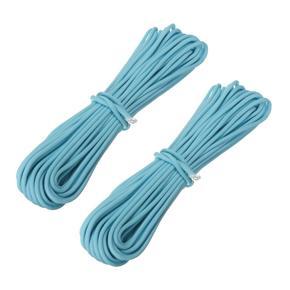 XHHDQES 2X 550Lb Paracord Parachute Cord Nylon Luminous Glow in The Dark 9 Core Strand Blue