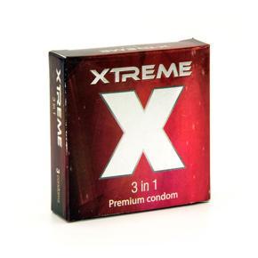Xtreme - 3 in 1 Premium Condom - Single Pack - 3x1=3pcs