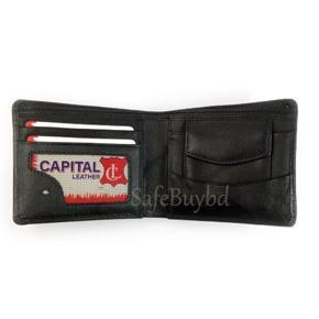 Man Black Leather New Model Stylish Wallet for Men Monybag