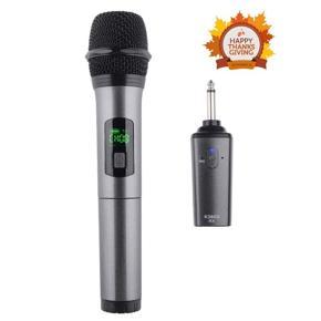 Wireless Microphone Karaoke Microphone Cordless Mic System With Rechargeable Bluetooth Receiver - Professional UHF 3.5 6.35mm