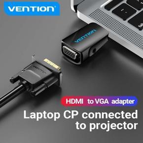 Ventilated HDMI to VGA adapter HDMI male to VGA Felame adapter HD 1080P audio cable with 3.5 mm jack for PS3 PS4 notebooks, projector HDTV HDMI male to VGA Felame