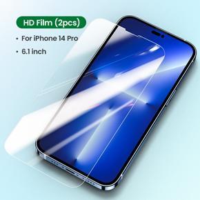 UGREEN 2PCS Phone Screen Protector for iPhone 14 pro,13, 13 Pro, 13 14 Pro Max Tempered Glass Film Full Cover Screen Protector Glass
