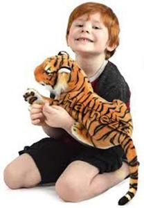 HarnezZ Tiger Stuffed music Animal Toy - Multi Color