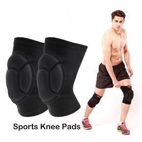 Outtobe (M size)Knee Pads 1 Pair Sponge Sports Knee Pads Brace Thickened Knee Protector High Elastic Knee Guard Safety Bandage Knee Pads for Basketball Volleyball Riding