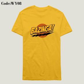 Bazinga yellow Half Sleeve T-Shirt For Men's