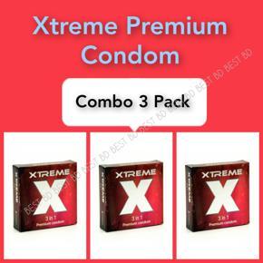 Xtreme 3 in1 Premium Condom Combo 3 Pack