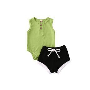 Baby Girl Boys Clothes Unisex Kid Romper+Shorts 2PCS Cotton Outfits