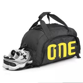One Large capacity sport duffel bag gym bag Travel Bag with shoes compartment