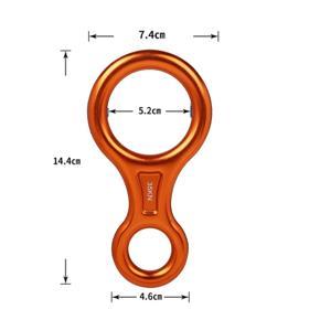 Mountaineering Device Equipment-1 * Climbing Descender-orange