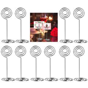ARELENE 30Pcs Swirl Table Number Photo Holder Stands for Weddings Party Gatherings