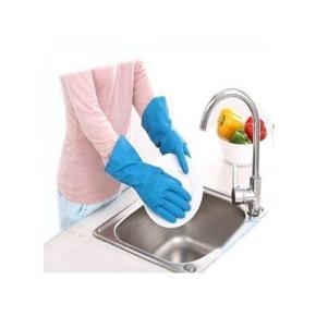 Half Hand Kitchen Gloves 1 Pair - Blue Color