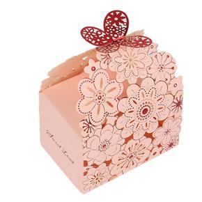 Hollow European High-end Wedding Butterfly Flower Candy Packaging Box