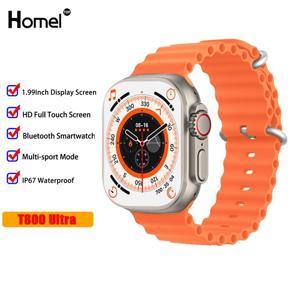 T800 Ultra Smartwatch Wireless Charging Bluetooth Call Watch For Men WOmen IP67 Waterproof Heart Rate Sleep Monitoring Smart Watch 1.99" HD Screen