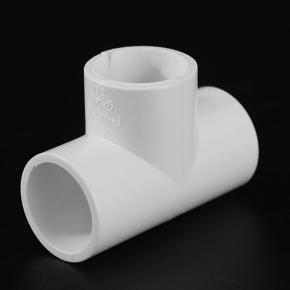 XHHDQES 20mm PVC Tee 3 Way Water Pipe Tube Adapter Connectors White 20 Pcs