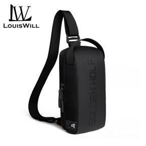 LouisWill Men's Shoulder Bag Fashion Chest Bag Waterproof Cross Body Chest Bags High Capacity Messenger Bag Male Waist Fanny Pack Bag Travel Phone Pouch