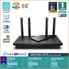 tp-link archer ax73 ax5400 dual-band gigabit wi-fi 6 router - Router