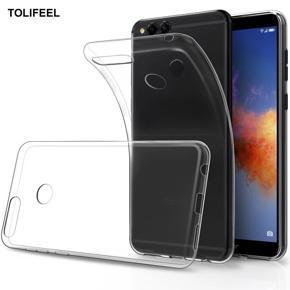 Soft Silicon transparent case back cover FOR Huawei Y9 (2018)