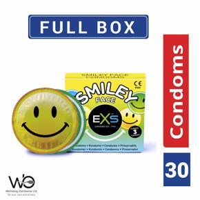 EXS - Smiley Face Condom - Full Box - 3x10=30pcs (Made in UK)