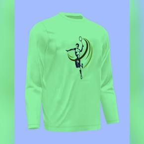 Badmintion 3 pest long Sleeve T-Shirt For Men