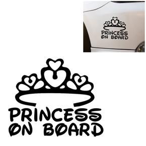 Princess on bo-ard Car Body Styling Sticker Removable Waterproof