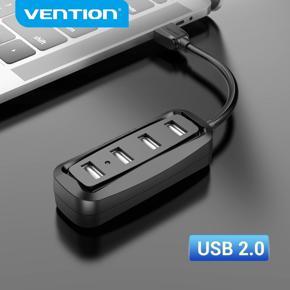 Vention USB 2.0 HUB 4 Port with LED Multi USB Splitter for Lenovo Xmi  Computer Accessories Laptop HUB USB 2.0