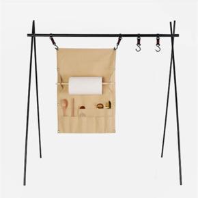 picnic storage-1 x foldable storage bag-beige-white
