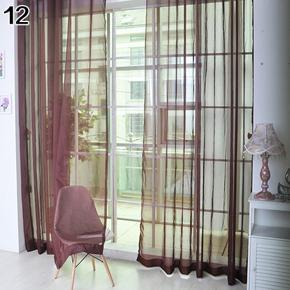 Lightweight Gauzy Valances Door Window Curtain Drape Sheer Home Wedding Decor