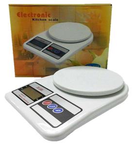 Digital Kitchen Scale, Electronic Kitchen Weighing Scale, Digital Weighing Machine, Kitchen Scale for Fruits, Vegetables and Liquid, 1g to 10Kg Weight Machine, Mini Portable Weight Scale with LED Disp