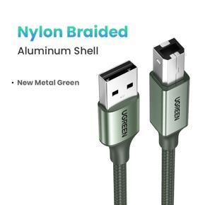 UGREEN USB Printer Cable USB 2.0 Braided Cord Type A Male to Type B Male Printer Scanner Cable High Speed Compatible with Epson, Brother, HP, Canon, Lexmark, Dell, Xerox, Samsung, Piano, DAC