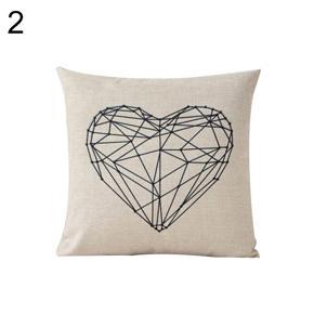 Antler Geometric Print Sofa Cushion Cover Car Home Room Decoration Pillow Case