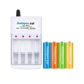 Doublepow B02- 4 slots rechargeable  battery charger with 4 pcs AA 780mAh batteries