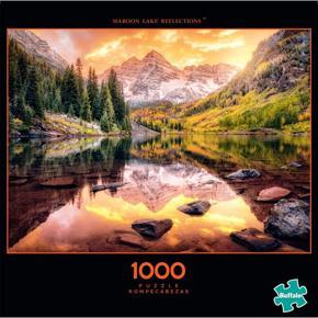 Buffalo Games Maroon Lake Reflections - 1000 Pieces Jigsaw Puzzle