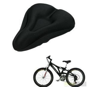Cablevantage Black Comfortable Durable Bike Bicycle Seat Cover Cushion Soft Gel Saddle