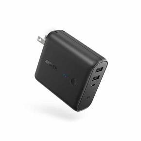 Anker PowerCore Fusion 5000mAh Portable Power Bank and Wall Charger – Black