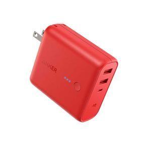 Anker PowerCore Fusion 5000mAh Portable Power Bank and Wall Charger – Red