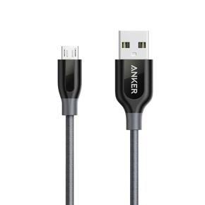 Anker PowerLine+ 3ft Micro USB with Pouch – Gray