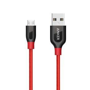 Anker PowerLine+ 3ft Micro USB with Pouch – Red