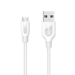 Anker PowerLine+ 3ft Micro USB with Pouch – White