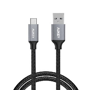 Aukey USB C Nylon Braided Fast Charging Cable 6ft