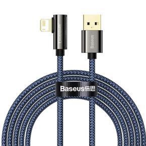Baseus Legend Series Elbow Fast Charging Data Cable USB to iP 2.4A 1m Blue