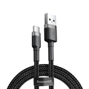 Baseus Cafule USB Data Cable For Type-C 3A 1M (CATKLF-BG1) – Gray & Black