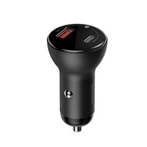 Baseus Digital Display PPS Dual Quick Charging Car Charger 45W (CCBX-C0G) – Gray