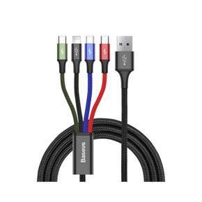 Baseus 4 in 1 Rapid Series Cable (2 Lightning, 1 Type C, 1 Micro USB)
