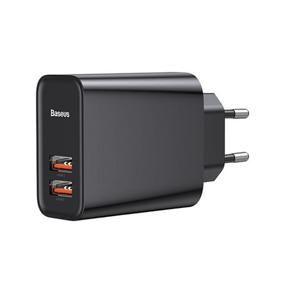 Baseus Speed Dual USB 30W Quick Charger EU (CCFS-E01) – Black